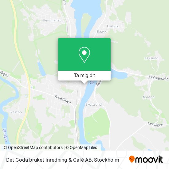 Det Goda bruket Inredning & Café AB karta