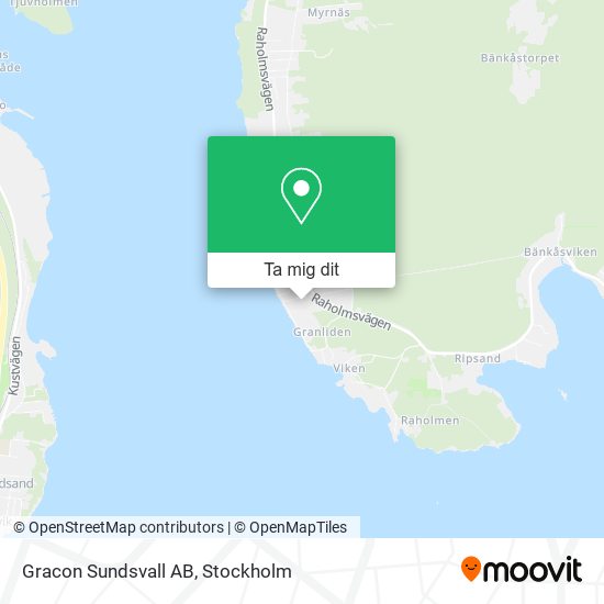 Gracon Sundsvall AB karta