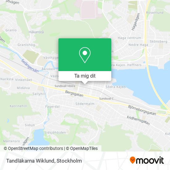 Tandläkarna Wiklund karta