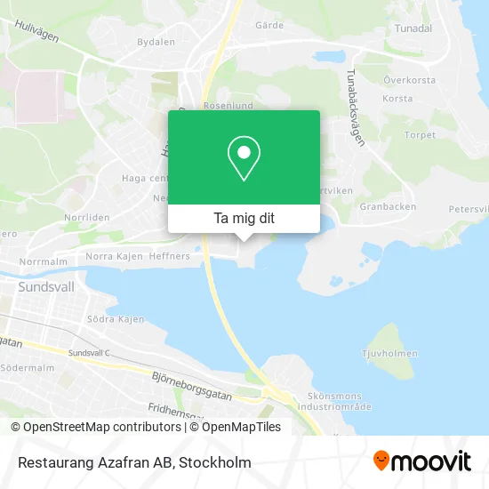 Restaurang Azafran AB karta