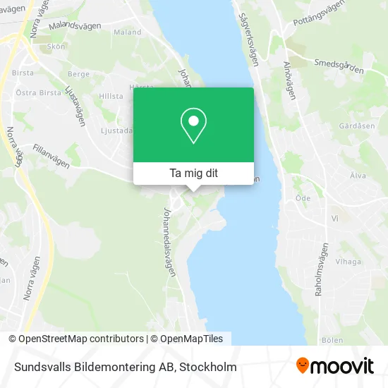 Sundsvalls Bildemontering AB karta