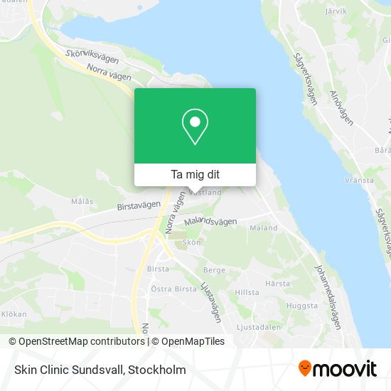 Skin Clinic Sundsvall karta
