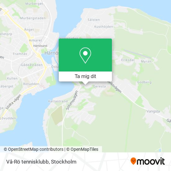 Vå-Rö tennisklubb karta