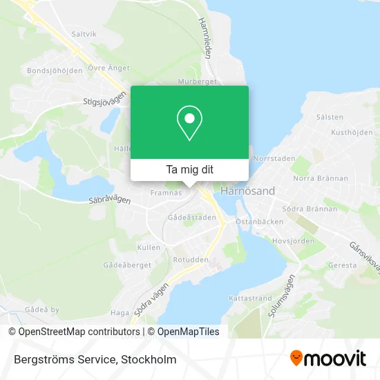 Bergströms Service karta