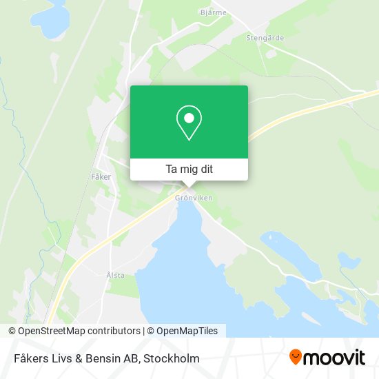 Fåkers Livs & Bensin AB karta