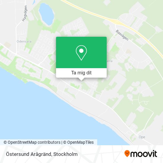 Östersund Arågränd karta