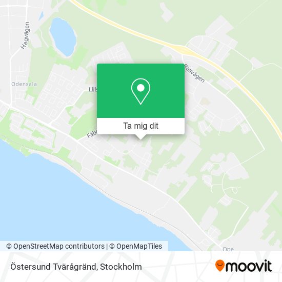 Östersund Tvärågränd karta