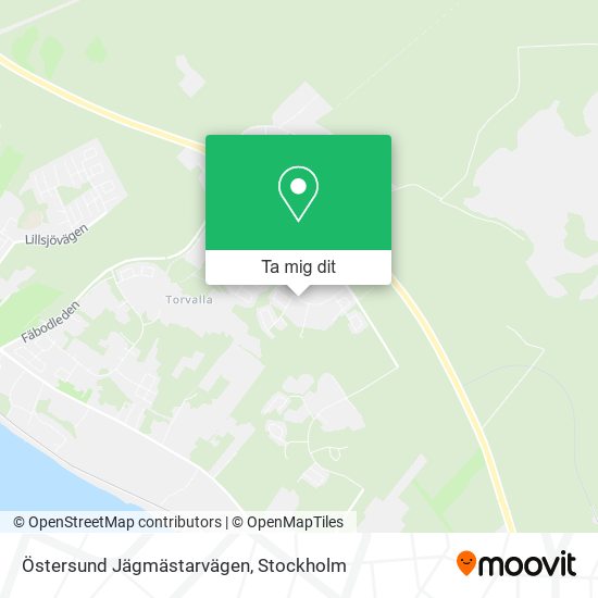 Östersund Jägmästarvägen karta