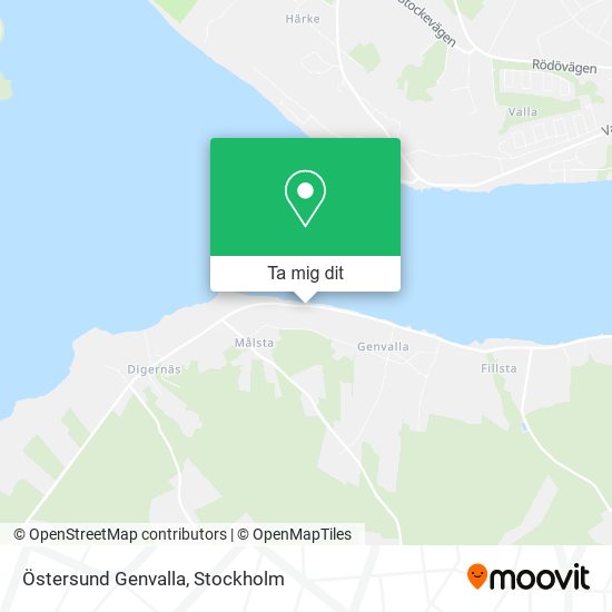 Östersund Genvalla karta