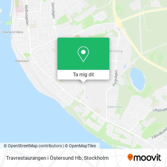 Travrestaurangen i Östersund Hb karta