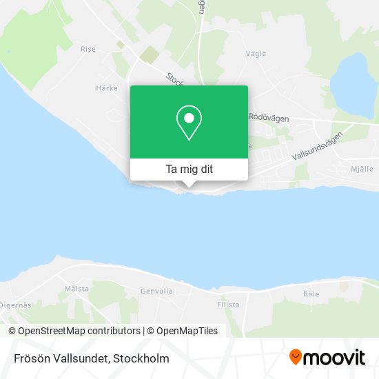 Frösön Vallsundet karta