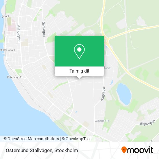 Östersund Stallvägen karta