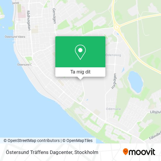 Östersund Träffens Dagcenter karta