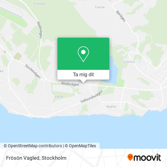 Frösön Vagled karta