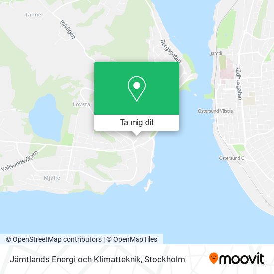 Jämtlands Energi och Klimatteknik karta