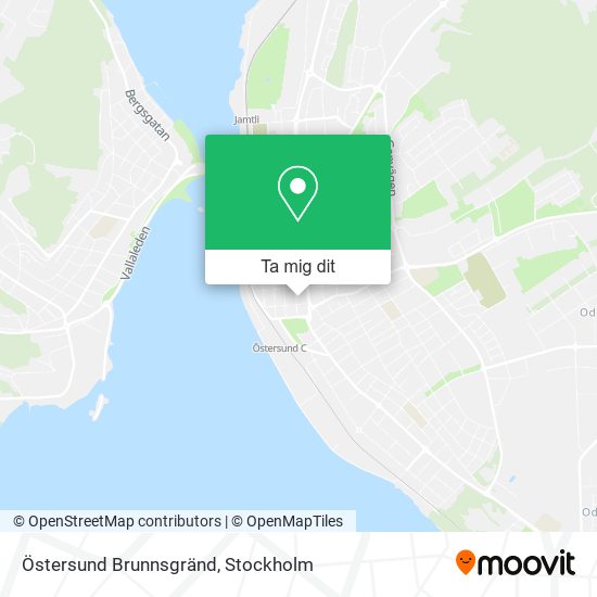 Östersund Brunnsgränd karta