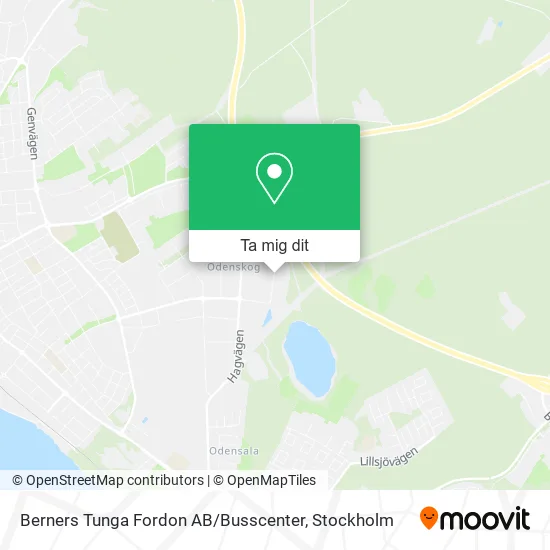 Berners Tunga Fordon AB / Busscenter karta