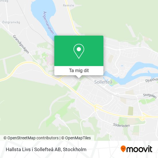 Hallsta Livs i Sollefteå AB karta