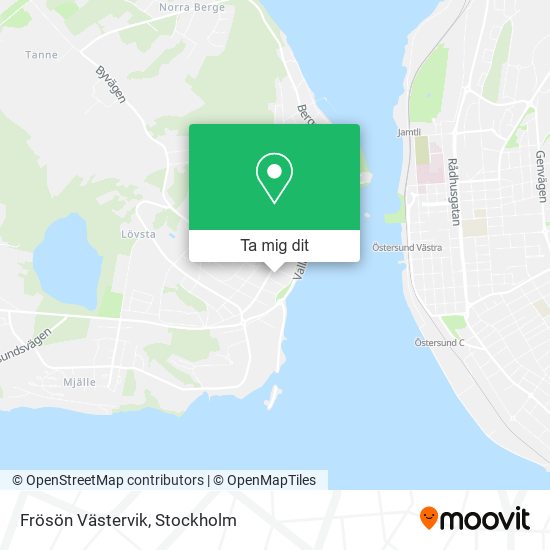 Frösön Västervik karta