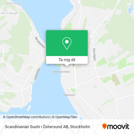 Scandinavian Sushi i Östersund AB karta
