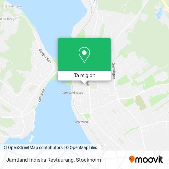 Jämtland Indiska Restaurang karta