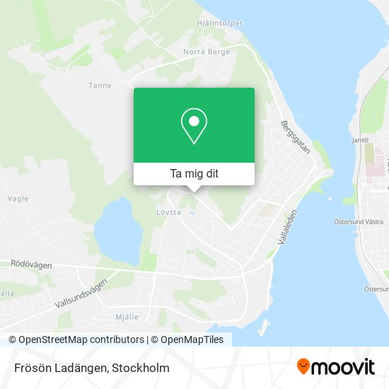 Frösön Ladängen karta