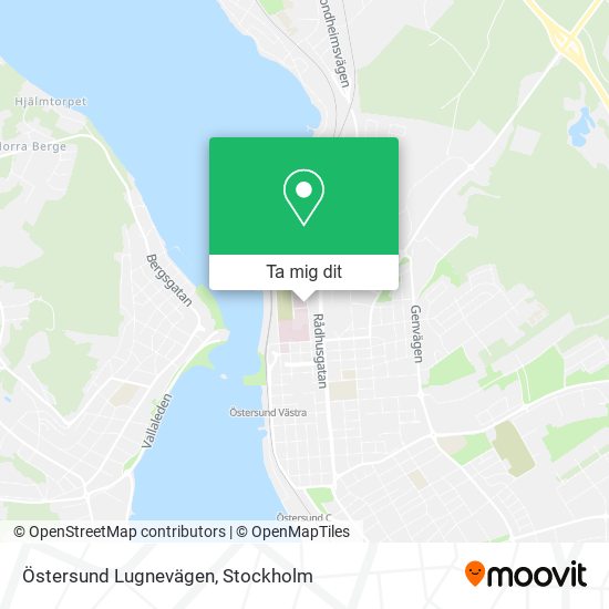 Östersund Lugnevägen karta