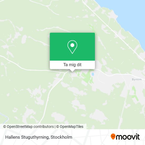 Hallens Stuguthyrning karta