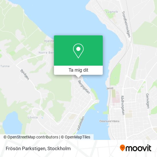 Frösön Parkstigen karta