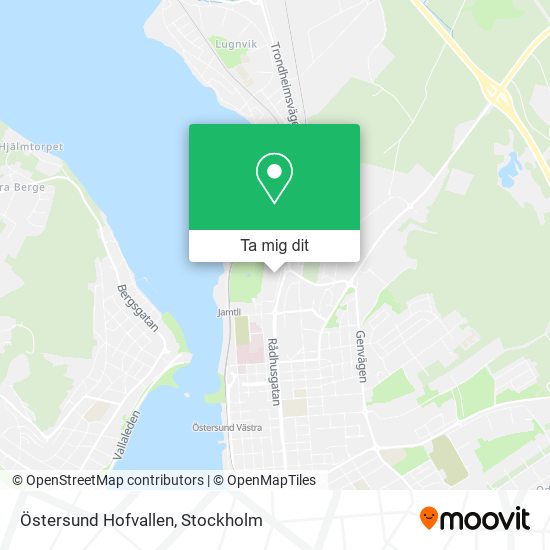 Östersund Hofvallen karta