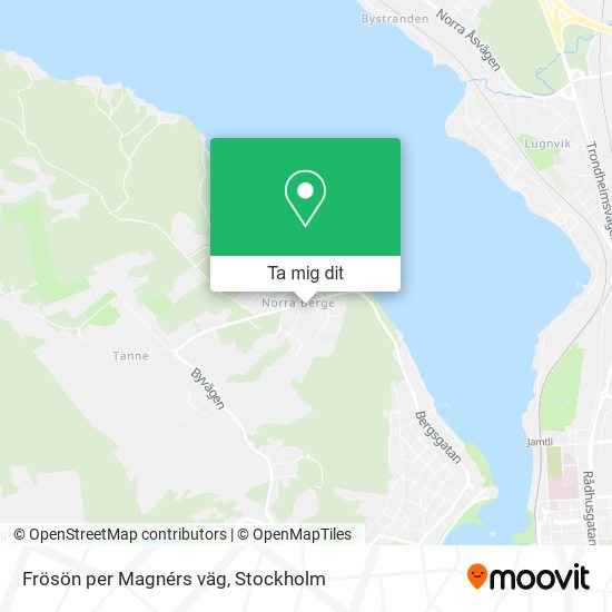 Frösön per Magnérs väg karta