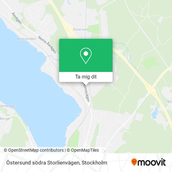 Östersund södra Storlienvägen karta