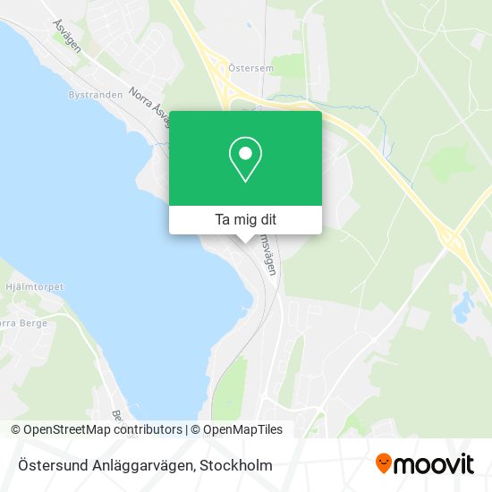 Östersund Anläggarvägen karta