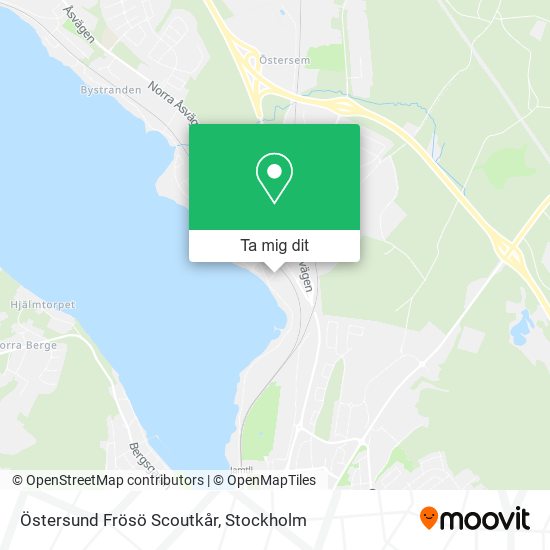 Östersund Frösö Scoutkår karta