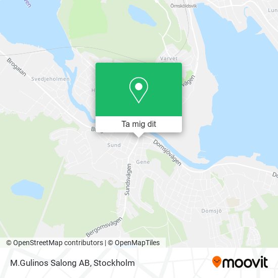 M.Gulinos Salong AB karta