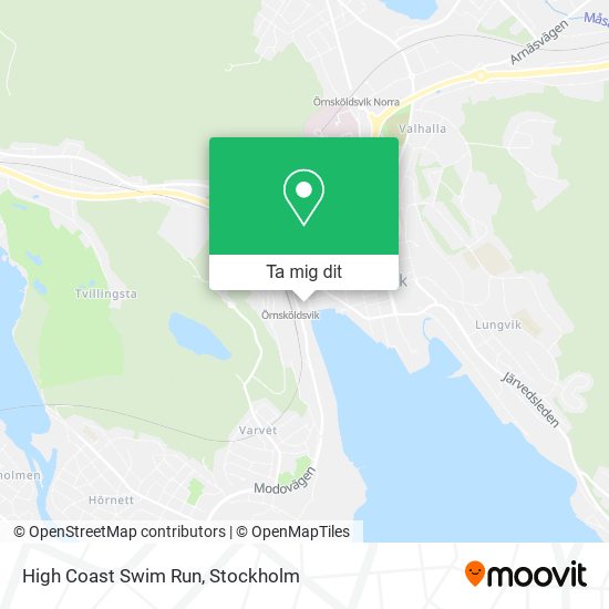 High Coast Swim Run karta
