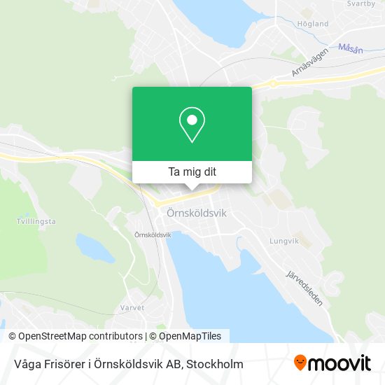 Våga Frisörer i Örnsköldsvik AB karta