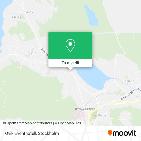 Övik Eventhotell karta