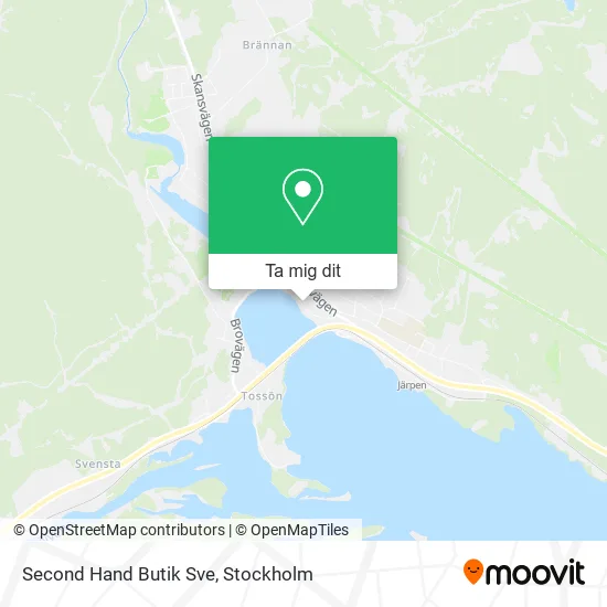 Second Hand Butik Sve karta