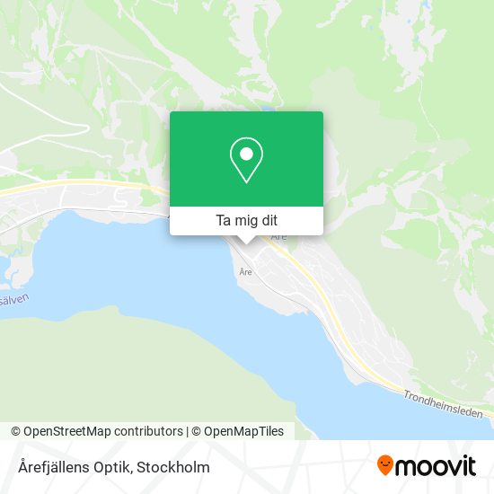 Årefjällens Optik karta
