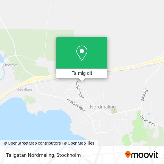 Tallgatan Nordmaling karta