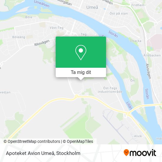 Apoteket Avion Umeå karta