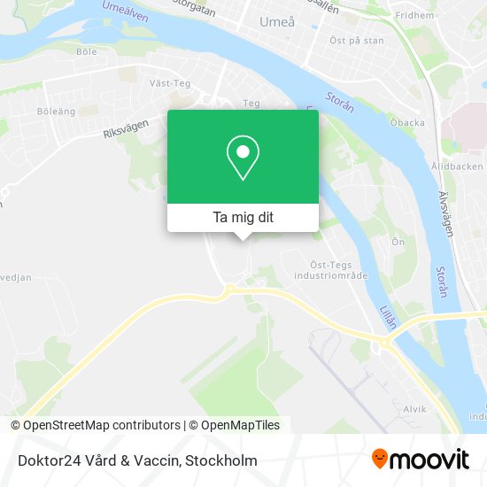 Doktor24 Vård & Vaccin karta