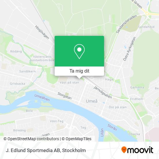 J. Edlund Sportmedia AB karta