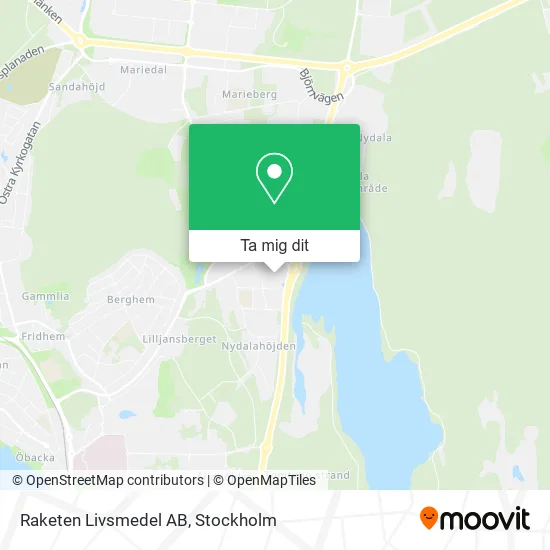 Raketen Livsmedel AB karta