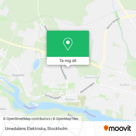 Umedalens Elektriska karta