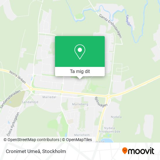 Cronimet Umeå karta
