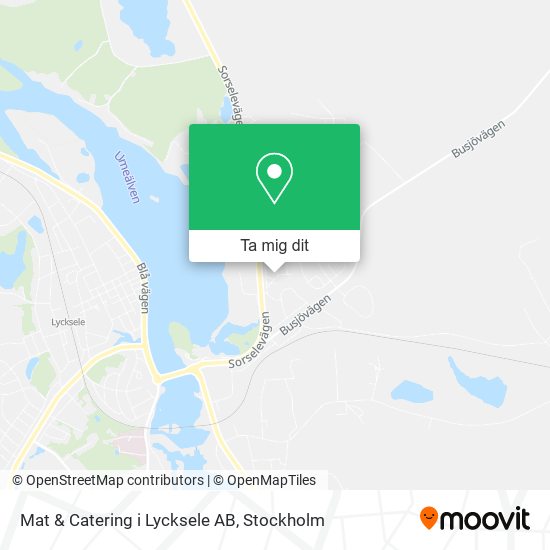 Mat & Catering i Lycksele AB karta