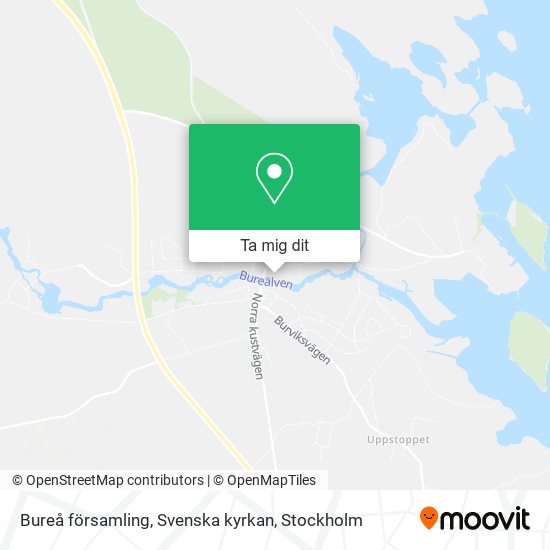 Bureå församling, Svenska kyrkan karta
