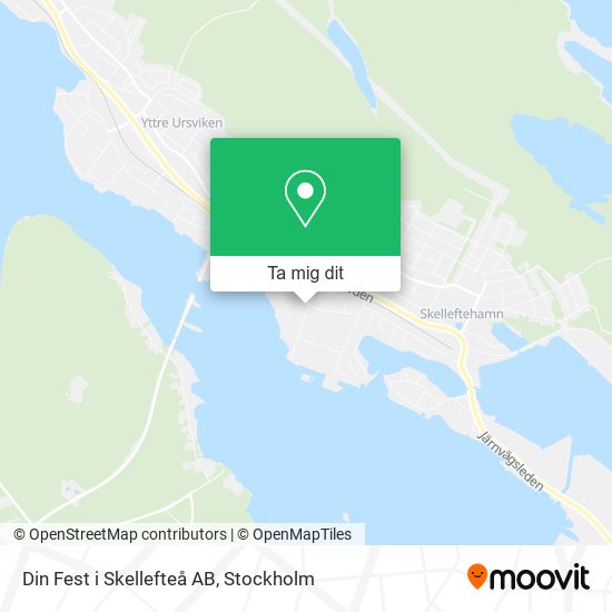 Din Fest i Skellefteå AB karta